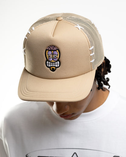 SIGNATURE TRUCKER HAT - BEIGE (PRE-ORDER)