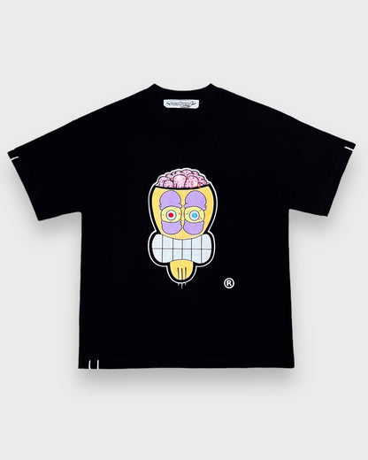 RI2ILYENT LOGO HEAD TEE - BLACK